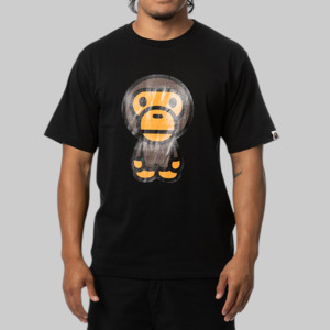 Glitter Big Baby Milo T-Shirt - Black