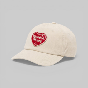 Human Made: 6 Panel Twill Cap - White