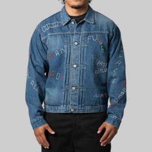 Human Made: Embroidered Denim Work Jacket - Indigo