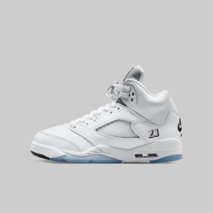 New Arrivals: Air Jordan 5 Retro OG (Grade School) "White Metallic"