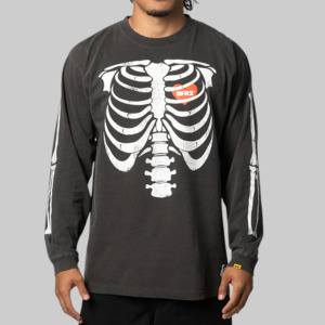 Fr2: Bone Garment Dye Long Sleeve - Black