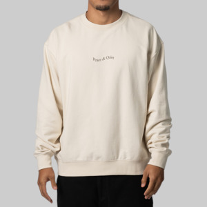 Wordmark Lightweight Crew - Bone