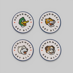 Human Made: Animal Coaster Set - White