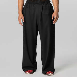 Y 3: Wool Straight Leg Pant - Black