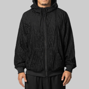 Adapt Reversible Hooded Track Jacket - Black