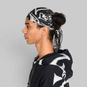 X CHITO Graphic Bandana - Black