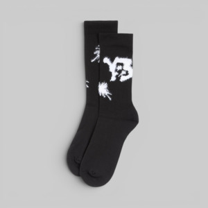 Y 3: X CHITO Graphic Crew Socks - Black