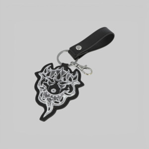Y 3: X CHITO Leather Keychain - Black