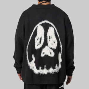 Y 3: X CHITO Graphic Knit Cardigan - Black