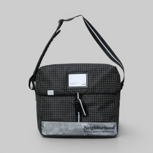 Reflective Messenger Bag - Black