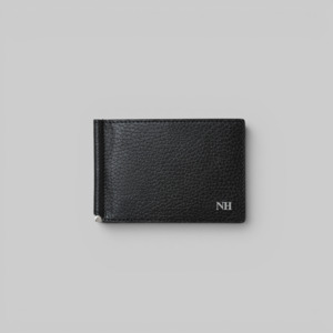 Neighborhood: Leather Clip Wallet - Black