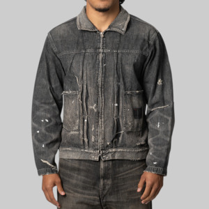 Savage LW Denim Zip Jacket - Black