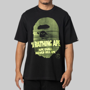 Spray Ape Head Relaxed Fit T-Shirt - Black