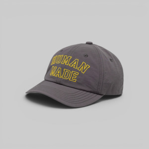 6 Panel Nylon Cap - Grey