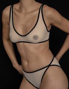 Kye Intimates: Ikebana Bra Black + Ecru