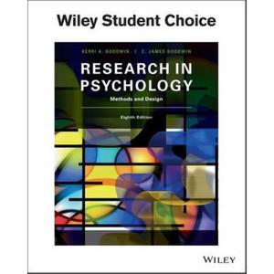 Products: Research in Psychology Methods and Design 8E