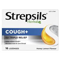 STREPSILS Loz Herb Cough Hny Lmn 16s