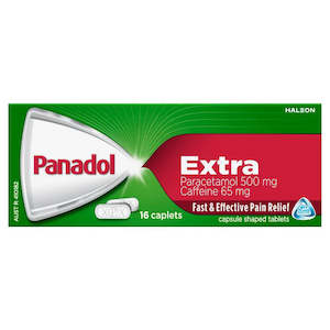 Medication: PANADOL Extra Caplets 16s