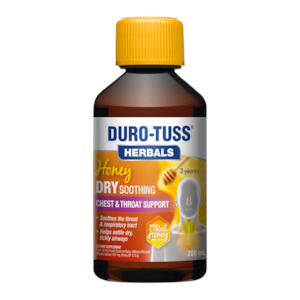 Duro-Tuss Herbals Honey Dry Soothing Chest & Throat Suppport Liquid 200ml