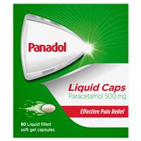 Medication: PANADOL Liquid Capsules 80s