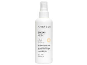 Personal Care: Natio Ultra Light Spray Sunscreen SPF 50+, 200ml
