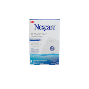 Medical Aid: Nexcare Tegaderm Waterproof Transparent Dressing 6x7 cm 6s
