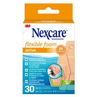 Nexcare Flexible Foam Active Assorted Plasters 30 Pack