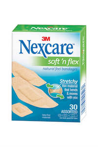 Medical Aid: Nexcare Soft N Flex Band Assorted 30s