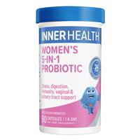 Inner Health Women's 5-In-1 Probiotic 60 Capsules