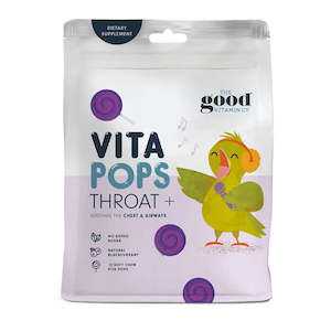 Kids Health: The Good Vitamin Vita Pops Throat 12s