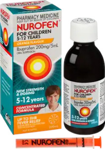 Kids Health: NUROFEN FOR CHILDREN ORANGE 5-12YO 200ML