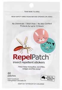 Kids Health: Bitepatch Insect Repel Stickers 60s