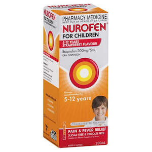 Kids Health: NUROFEN Child 5yr-12yr Strawberry 100ml