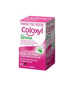 Gut Health: Coloxyl and Senna Tablets 30s