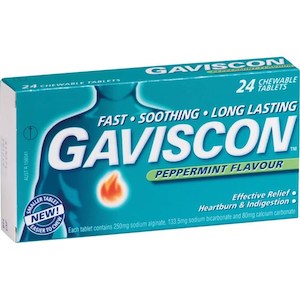 Gut Health: Gaviscon X/Str Peppermint Tablets 24s