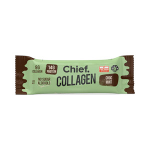 Chief Collagen Protein Choc Mint Bar 45g