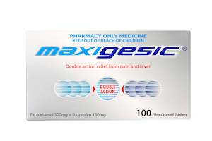 Hay Fever Allergy Sinus: MAXIGESIC PAIN RELIEF 100 Tablets