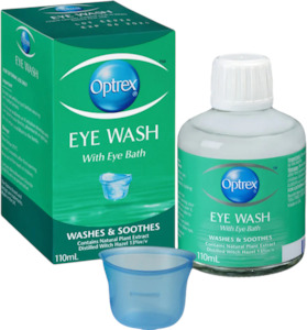 Eye Care: OPTREX Eye Wash with Bath 110ml