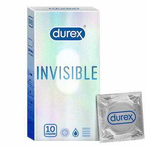 Sexual Health: DUREX Invisible Condoms 10s