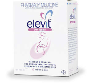 Pregnancy Kits: Elevit with Iodine Tablets 100 Tablets