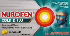 NUROFEN COLD & FLU MULTI-SYMPTOM RELIEF TABLETS 24s