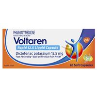 Voltaren Rapid 12.5mg 20 Liquid Capsules