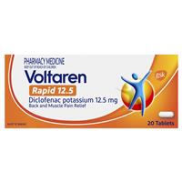 Pain Relief: Voltaren Rapid 12.5mg Tabs 20s