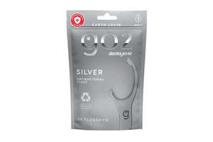 Oral Care: Go2 Dentagenie Silver Antibacterial Flosspyx 36