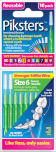 Oral Care: PIKSTERS Inter Dental Green 1.6mm Taper 10pk