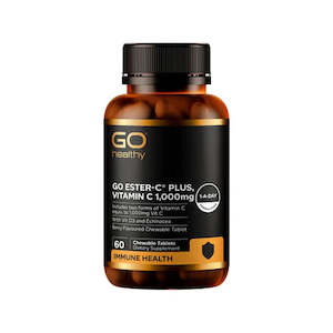 GO Healthy GO Ester-C Plus 1000mg Berry Chewable Tablets 60s