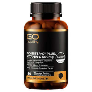 GO Healthy GO Ester-C Plus 500mg Berry Chewable Tablets 60s