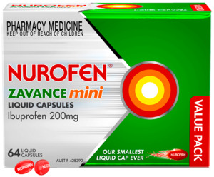 NUROFEN Zavance Mini Liquid Caps 64s
