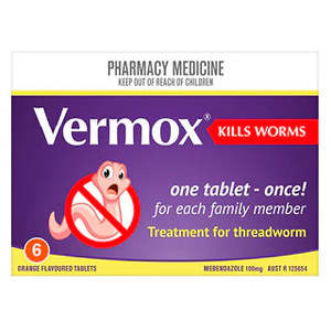 VERMOX Tabs 100mg 6