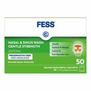 Fess Nasal & Sinus Wash Refill Gentle Strength 50pk